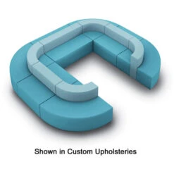 Flex Inside Facing Arc/Settee (Grade 2-Fabric) -Office Supplies Shop HLX F2FG D 3