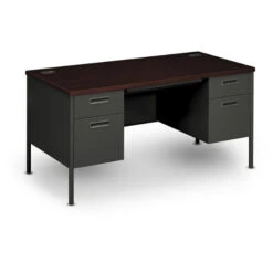 HON Metro Classic Double Pedestal Desk 60"W -Office Supplies Shop HMD 60 DP 2