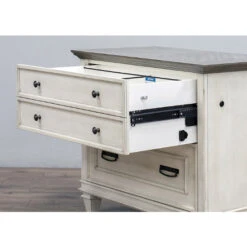 Hartford Office Lateral File In Linen White -Office Supplies Shop HRT LF W 3