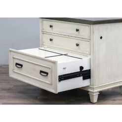 Hartford Office Lateral File In Linen White -Office Supplies Shop HRT LF W 4