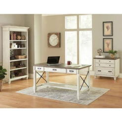 Hartford Office Lateral File In Linen White -Office Supplies Shop HRT LF W 6