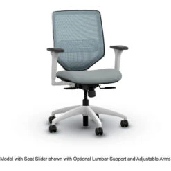 Solve™ Mid-Back Task In DW, Ilira®-Stretch Back, Pneumatic, Swivel, SynchroTilt, Tilt Tension, Tilt Lock - Grade 1 Fabric -Office Supplies Shop HSV 1TCW 4