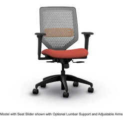 Solve™ Mid-Back Task, ReActiv™ Back, Pneumatic, Swivel, Synchro-Tilt, Tilt Tension, Tilt Lock - Grade 1 Fabric -Office Supplies Shop HSV 2TC 4