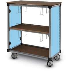 IC Library Mobile Cart With Acrylic Side Panels
