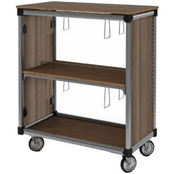 IC Library Mobile Shelving With HPL Side Panels