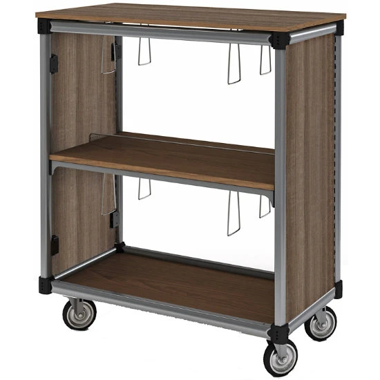 IC Library Mobile Shelving With HPL Side Panels 3 IC Library Mobile Shelving With HPL Side Panels