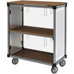 IC Library Mobile Cart With Metal Side Panels