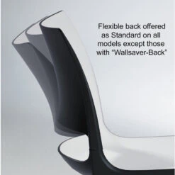 Doni® Stack Four-Leg Armless Chair - Two-Tone, Polypropylene -Office Supplies Shop KDN 4N 2 7