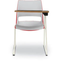 Doni® Stack Sledbase ChangeUp® Tablet Arm Chair - Two-Tone, Polypropylene, Left Hand -Office Supplies Shop KDN NCTAB 2 3