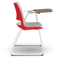 Doni® Stack Sledbase ChangeUp® Tablet Arm Chair - Two-Tone, Polypropylene, Left Hand -Office Supplies Shop KDN NCTAB 2 4