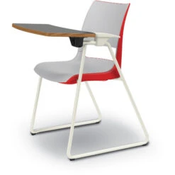 Doni® Stack Sledbase ChangeUp® Tablet Arm Chair - Two-Tone, Polypropylene, Left Hand -Office Supplies Shop KDN NCTAB 2 5