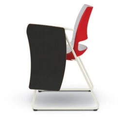 Doni® Stack Sledbase ChangeUp® Tablet Arm Chair - Two-Tone, Polypropylene, Left Hand -Office Supplies Shop KDN NCTAB 2 6