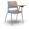 Doni® Stack Four-Leg ChangeUp® Tablet Arm Chair - Two-Tone, Polypropylene