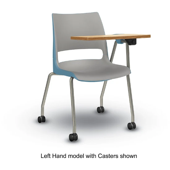 Doni® Stack Four-Leg ChangeUp® Tablet Arm Chair - Two-Tone, Polypropylene 5 Doni® Stack Four-Leg ChangeUp® Tablet Arm Chair - Two-Tone, Polypropylene - Image 3