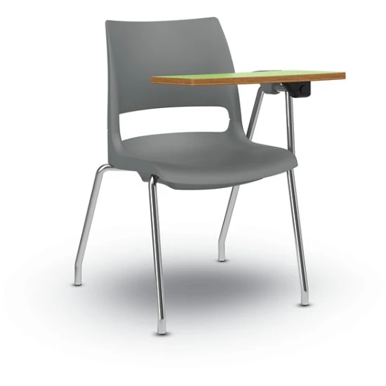 Doni® Stack Four-Leg ChangeUp® Tablet Arm Chair - Solid Color, Polypropylene 3 Doni® Stack Four-Leg ChangeUp® Tablet Arm Chair - Solid Color, Polypropylene