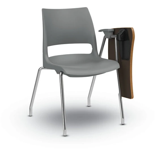 Doni® Stack Four-Leg ChangeUp® Tablet Arm Chair - Solid Color, Polypropylene 6 Doni® Stack Four-Leg ChangeUp® Tablet Arm Chair - Solid Color, Polypropylene - Image 4