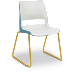 Doni® Stack Sled Base Armless Chair - Two-Tone, Polypropylene