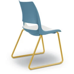 Doni® Stack Sled Base Armless Chair - Two-Tone, Polypropylene -Office Supplies Shop KDN NSB 2 5