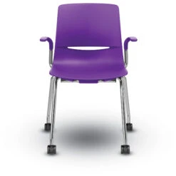 LimeLite™ Four-Leg Nesting Arm Chair W/ Casters 12 LimeLite™ Four-Leg Nesting Arm Chair W/ Casters -Office Supplies Shop KLMT NAC 2