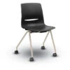 LimeLite™ Four-Leg Nesting Armless Chair W/ Casters -Office Supplies Shop KLMT NNC 1