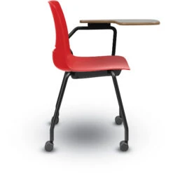 LimeLite™ Four-Leg Tablet Arm Chair W/ Casters -Office Supplies Shop KLMT SCC T 2
