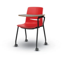 LimeLite™ Four-Leg Tablet Arm Chair W/ Casters -Office Supplies Shop KLMT SCC T 5