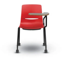 LimeLite™ Four-Leg Tablet Arm Chair W/ Casters -Office Supplies Shop KLMT SCC T 6