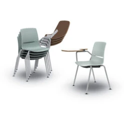 LimeLite™ Four-Leg Tablet Arm Chair W/ Glides -Office Supplies Shop KLMT SCG T 9