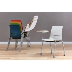 LimeLite™ Four-Leg Oversize Tablet Arm Chair W/ Casters -Office Supplies Shop KLMT SVC T 8