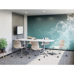 Lola 4-Leg Chair W/ Arms -Office Supplies Shop KLO 4LA 3