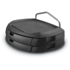 LCD Stand, 2 Drawers, Black