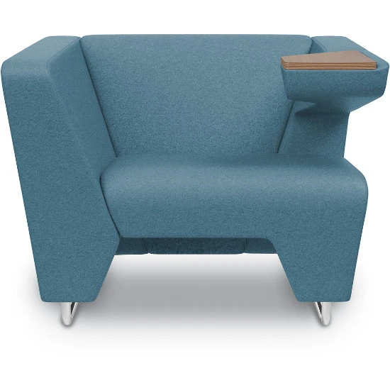 MyWay® Work Arm/ High Arm Sled Base Lounge - Non-Contrast, Chrome Base W/ Sled Glides 4 MyWay® Work Arm/ High Arm Sled Base Lounge - Non-Contrast, Chrome Base W/ Sled Glides - Image 2