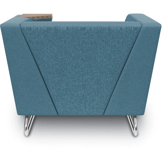 MyWay® Work Arm/ High Arm Sled Base Lounge - Non-Contrast, Chrome Base W/ Sled Glides 6 MyWay® Work Arm/ High Arm Sled Base Lounge - Non-Contrast, Chrome Base W/ Sled Glides - Image 4