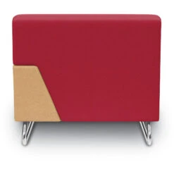 MyWay® No Arm/ Low Arm Sled Base Lounge - Contrast, Chrome Base W/ Sled Glides -Office Supplies Shop KMY SW1C T 4