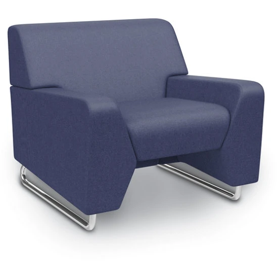 MyWay® Low Arm Sled Base Lounge - Non-Contrast, Chrome Base W/ Sled Glides 3 MyWay® Low Arm Sled Base Lounge - Non-Contrast, Chrome Base W/ Sled Glides