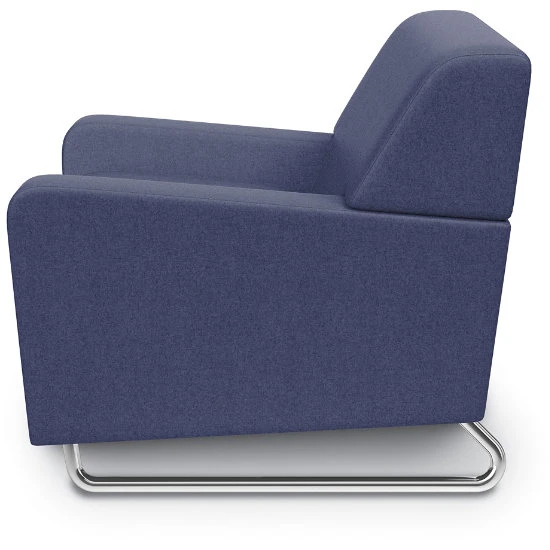 MyWay® Low Arm Sled Base Lounge - Non-Contrast, Chrome Base W/ Sled Glides 5 MyWay® Low Arm Sled Base Lounge - Non-Contrast, Chrome Base W/ Sled Glides - Image 3