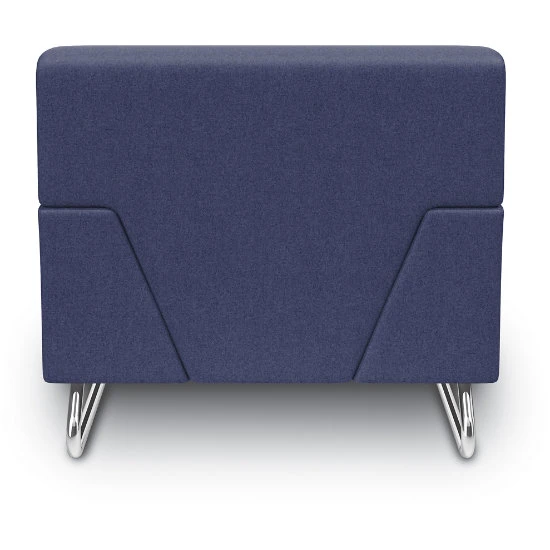 MyWay® Low Arm Sled Base Lounge - Non-Contrast, Chrome Base W/ Sled Glides 6 MyWay® Low Arm Sled Base Lounge - Non-Contrast, Chrome Base W/ Sled Glides - Image 4