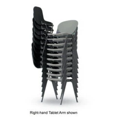 2000 Series Stack Chair With P-Shaped Writing Tablet / Desk -Office Supplies Shop KSP 2TA 3
