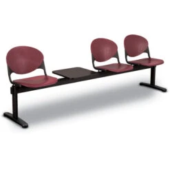 2000 Series Beam Seating With Three Polyshell Seats And One Table