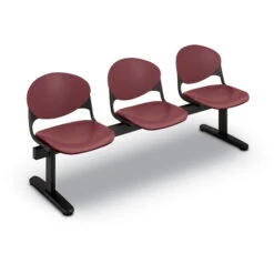 2000 Series Beam Seating With Three Polyshell Seats