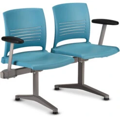 Strive® Tandem Polypropelene - End Arms Only - 2 Seats, 0 In-Line Table