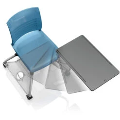 Learn2® Strive® Mobile Tablet Chair With Slotted Flex Back And Cup Holder Accessory Rack -Office Supplies Shop KSV SCA 5