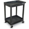 Luxor Compact Plastic Utility Cart - 2 Shelf (Tub/Tub) -Office Supplies Shop LEC 2TT C 1