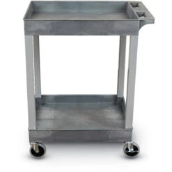 Luxor Compact Plastic Utility Cart - 2 Shelf (Tub/Tub) -Office Supplies Shop LEC 2TT C 3