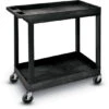 Luxor EC Series Plastic Utility Cart - 2 Shelf (Tub/Tub) -Office Supplies Shop LEC 2TT 1