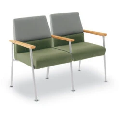 Mystic Split Back 2 Seat Sofa W/ Center Arms