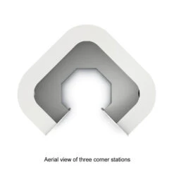 Linea Italia ZU293 Corner Reception Desk -Office Supplies Shop LREC CN 5