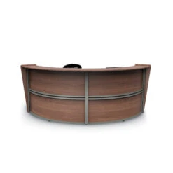 Linea Italia ZU290 Curved Reception Desk, Double Unit
