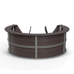 Linea Italia ZU290 Curved Reception Desk, Four Unit