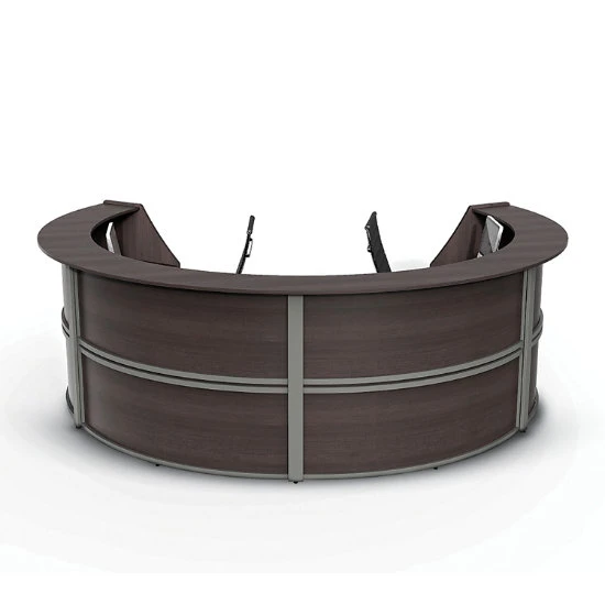 Linea Italia ZU290 Curved Reception Desk, Four Unit 3 Linea Italia ZU290 Curved Reception Desk, Four Unit